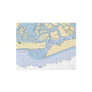 Ted's Fishing Station (Point Lookout, NY) NOAA Chart Jigsaw Puzzle