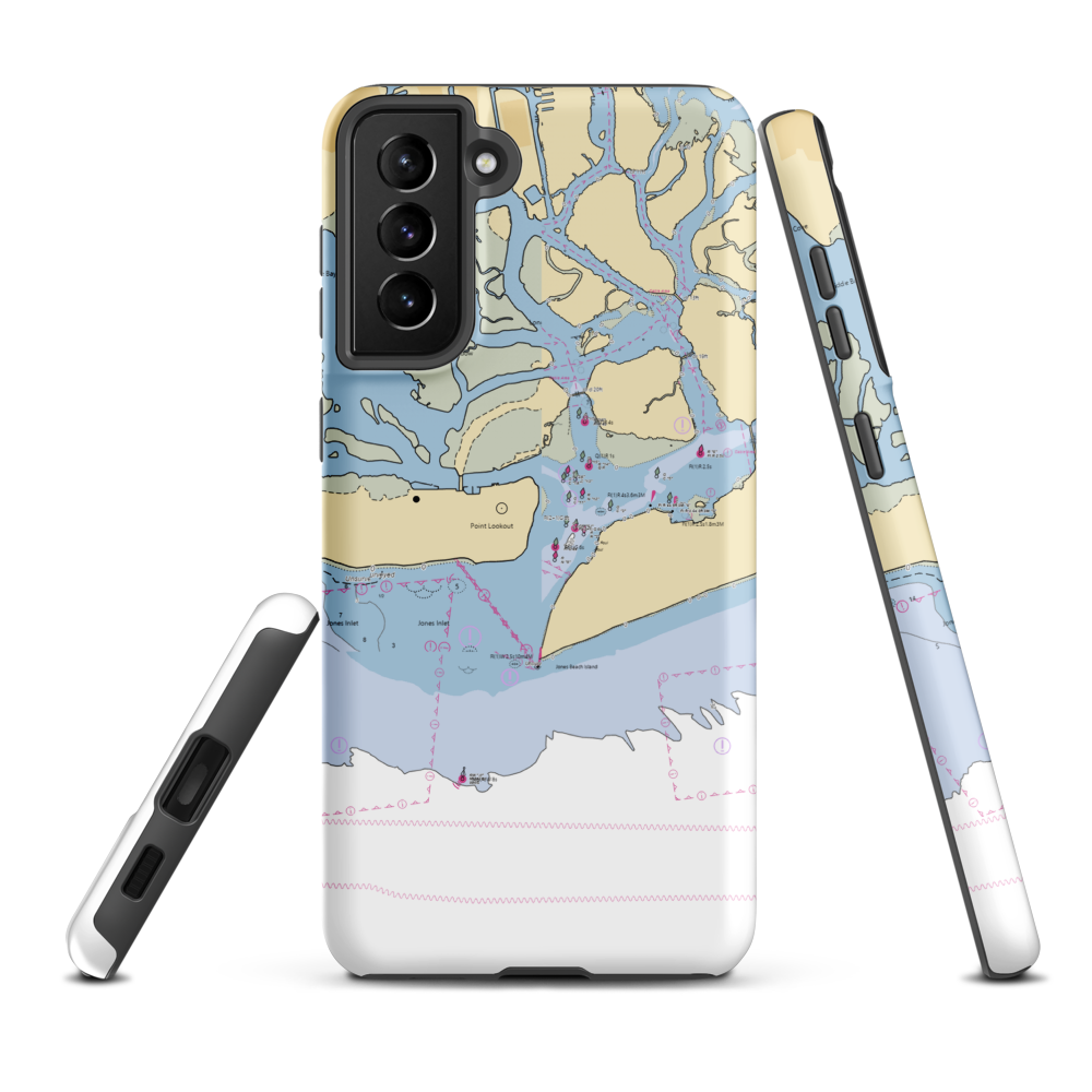 Scotty's Marina (Point Lookout, NY) NOAA Chart Samsung Phone Case Samsung Galaxy S21 Plus model shown