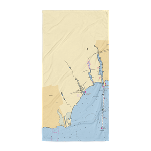 Corey North Marina (Blue Point, NY) NOAA Chart Towel