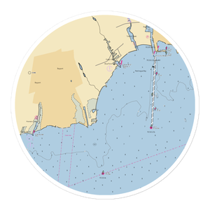 Sayville Yacht Club (Blue Point, NY) NOAA Chart Sticker