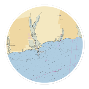 Bayport Marine (Bayport, NY) NOAA Chart Sticker