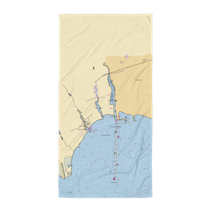 Leeward Cove Marina South (Blue Point, NY) NOAA Chart Towel