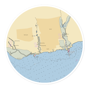 Greenes Creek Marina (West Sayville, NY) NOAA Chart Sticker