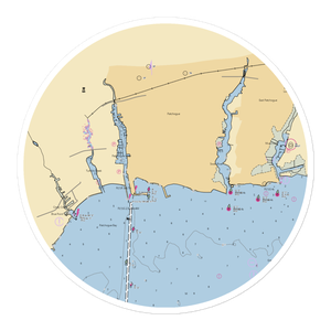 Patchogue's Mascot Dock (Blue Point, NY) NOAA Chart Sticker