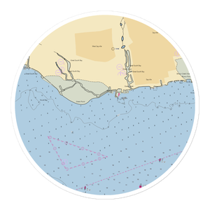 West Sayville Boat Basin (West Sayville, NY) NOAA Chart Sticker