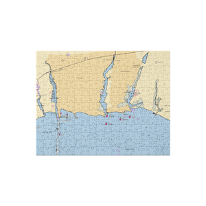 Morgans Swan River Marina (Blue Point, NY) NOAA Chart Jigsaw Puzzle