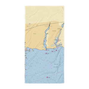 Morgans Swan River Marina (Blue Point, NY) NOAA Chart Towel