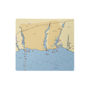 Morgans Swan River Marina (Blue Point, NY) NOAA Chart  Gaming Mouse Pad