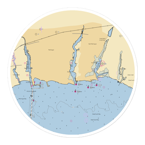 Morgans Swan River Marina (Blue Point, NY) NOAA Chart Sticker