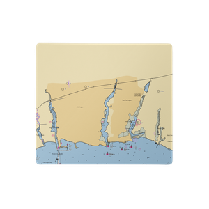 The Elm Street Marina (Blue Point, NY) NOAA Chart  Gaming Mouse Pad