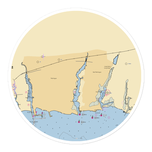 The Elm Street Marina (Blue Point, NY) NOAA Chart Sticker