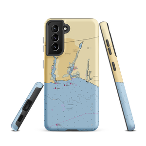 Aquamarina Sunset Harbour (Blue Point, NY) NOAA Chart Samsung Phone Case