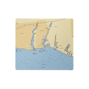 Aquamarina Sunset Harbour (Blue Point, NY) NOAA Chart  Gaming Mouse Pad