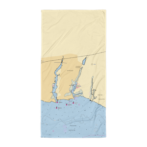 Dickson Marine East (Blue Point, NY) NOAA Chart Towel