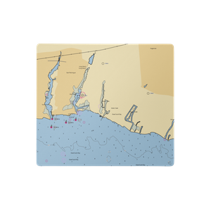 Patchogue Shore Marina (Blue Point, NY) NOAA Chart  Gaming Mouse Pad