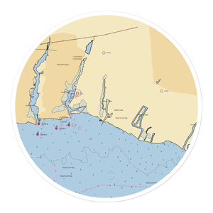 Patchogue Shore Marina (Blue Point, NY) NOAA Chart Sticker