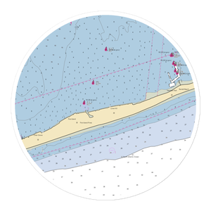 Fire Island Pines Marina (West Sayville, NY) NOAA Chart Sticker