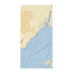 Bell Port Yacht Club (Blue Point, NY) NOAA Chart Towel