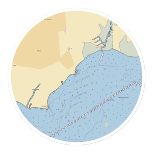 Bell Port Yacht Club (Blue Point, NY) NOAA Chart Sticker