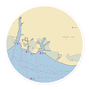 Islip Bay Marinas & Docks (East Islip, NY) NOAA Chart Sticker