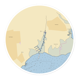 Beaver Dam Boat Basin (Blue Point, NY) NOAA Chart Sticker