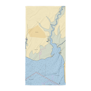 Tooker's Boat Yard (Blue Point, NY) NOAA Chart Towel