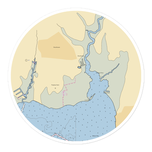 Tooker's Boat Yard (Blue Point, NY) NOAA Chart Sticker