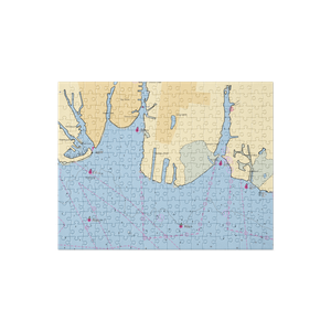 Bayberry Yacht Club (Islip, NY) NOAA Chart Jigsaw Puzzle