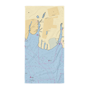 Bayberry Yacht Club (Islip, NY) NOAA Chart Towel