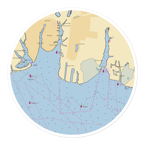 Bayberry Yacht Club (Islip, NY) NOAA Chart Sticker