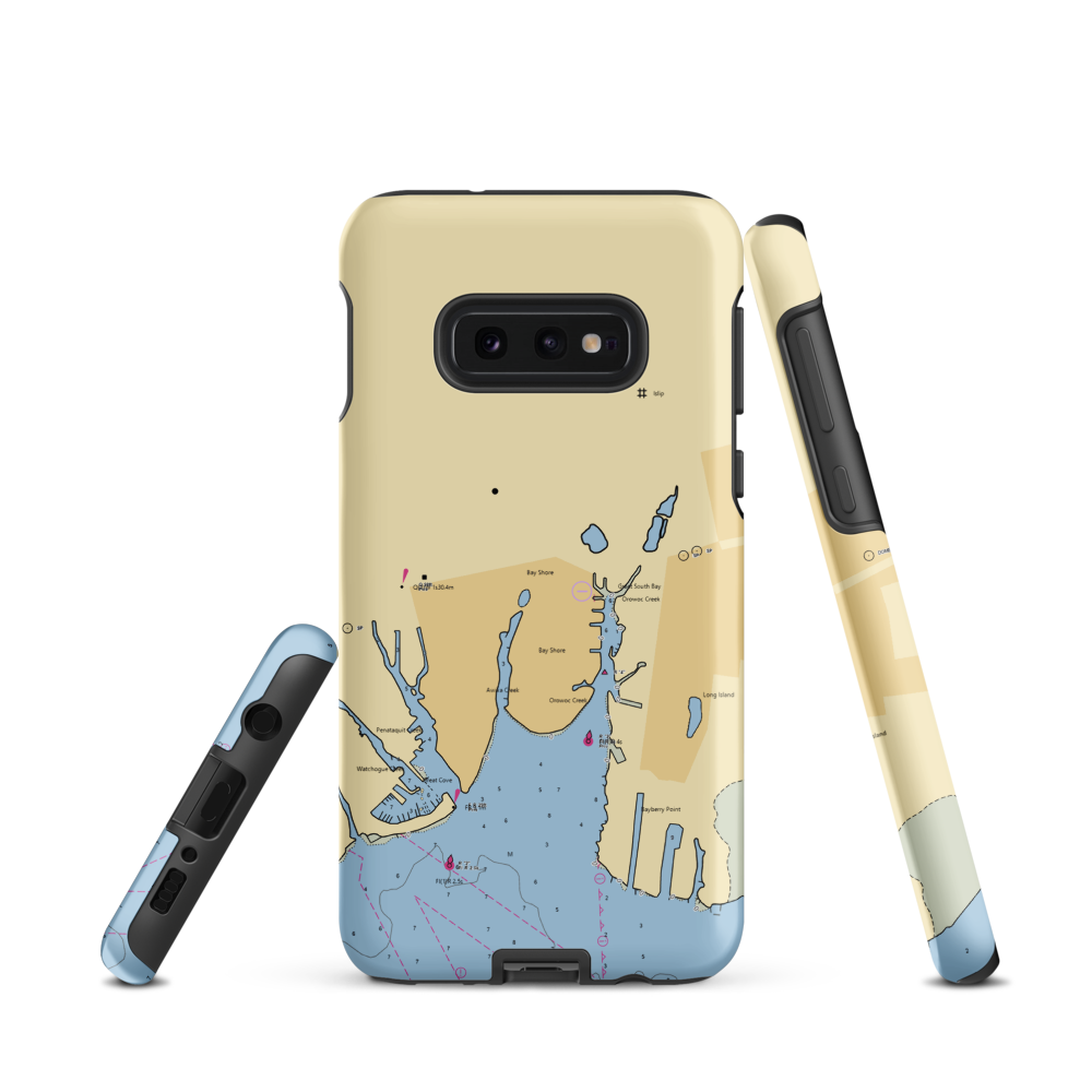 Coastal Yachting & Marina Center (Islip, NY) NOAA Chart Samsung Phone Case Samsung Galaxy S10e model shown
