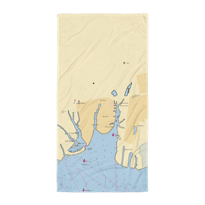 Coastal Yachting & Marina Center (Islip, NY) NOAA Chart Towel