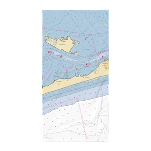 Atlantique by Strong's & Grovers (Ocean Beach, NY) NOAA Chart Towel