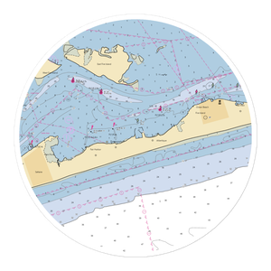 Atlantique by Strong's & Grovers (Ocean Beach, NY) NOAA Chart Sticker