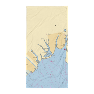 Maple Ave Marina LLC (Bay Shore, NY) NOAA Chart Towel