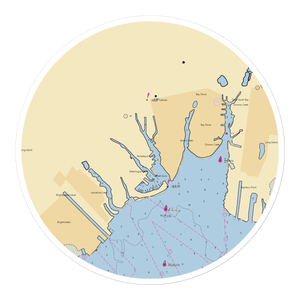 Maple Ave Marina LLC (Bay Shore, NY) NOAA Chart Sticker