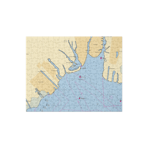 Bay Shore Marina (Bay Shore, NY) NOAA Chart Jigsaw Puzzle