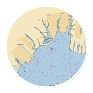 Bay Shore Marina (Bay Shore, NY) NOAA Chart Sticker