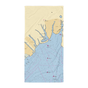 Captain Bill's Marina (Bay Shore, NY) NOAA Chart Towel