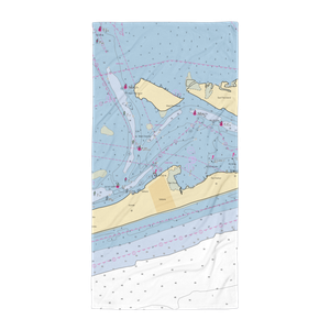 Saltaire Yacht Club (Ocean Beach, NY) NOAA Chart Towel