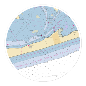 Kismet Inn Marina (Ocean Beach, NY) NOAA Chart Sticker