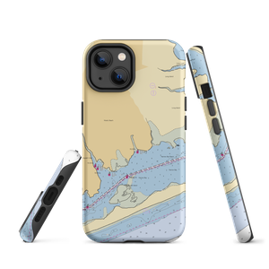 Mastic Beach Property Owners (Blue Point, NY) NOAA Chart  Tough iPhone Case