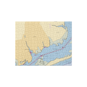 Mastic Beach Property Owners (Blue Point, NY) NOAA Chart Jigsaw Puzzle