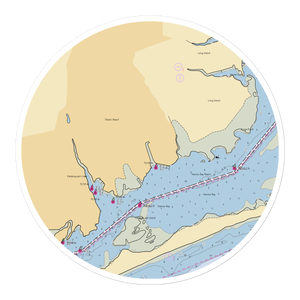 Mastic Beach Property Owners (Blue Point, NY) NOAA Chart Sticker