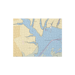 Moriches Bay Marina (Blue Point, NY) NOAA Chart Jigsaw Puzzle