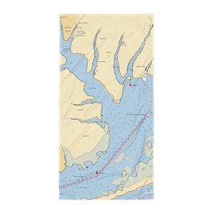 Moriches Bay Marina (Blue Point, NY) NOAA Chart Towel