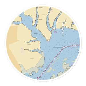 Moriches Bay Marina (Blue Point, NY) NOAA Chart Sticker