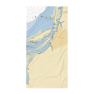 Stony Brook marine service (Stony Brook, NY) NOAA Chart Towel