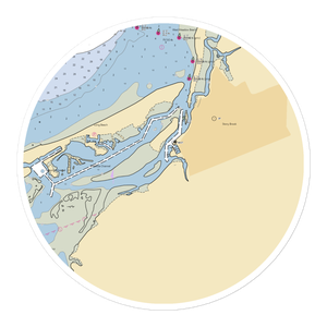 Stony Brook marine service (Stony Brook, NY) NOAA Chart Sticker