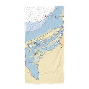 Smithtown Long Beach Marina (Stony Brook, NY) NOAA Chart Towel